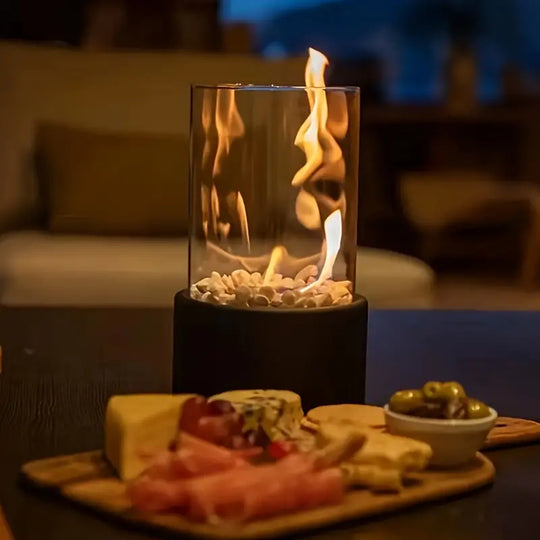 Moderne Draagbare Mini Vuurplaats Tafel Lamp