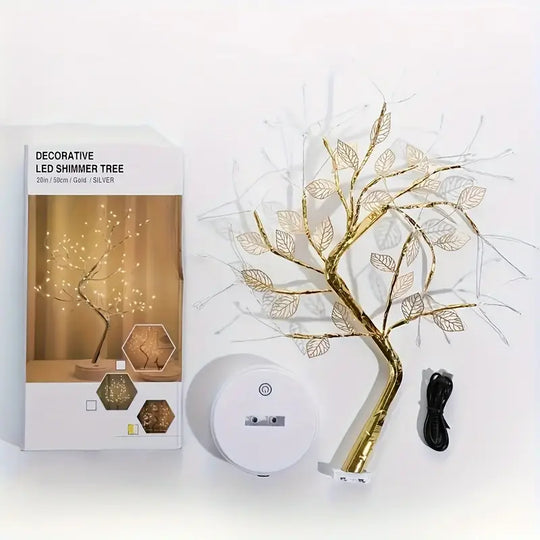 Gouden Bladeren Boomlamp