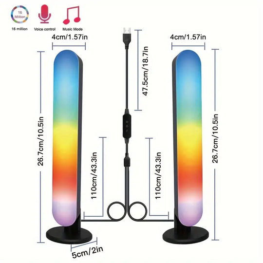 Slimme LED-lichtbalkset