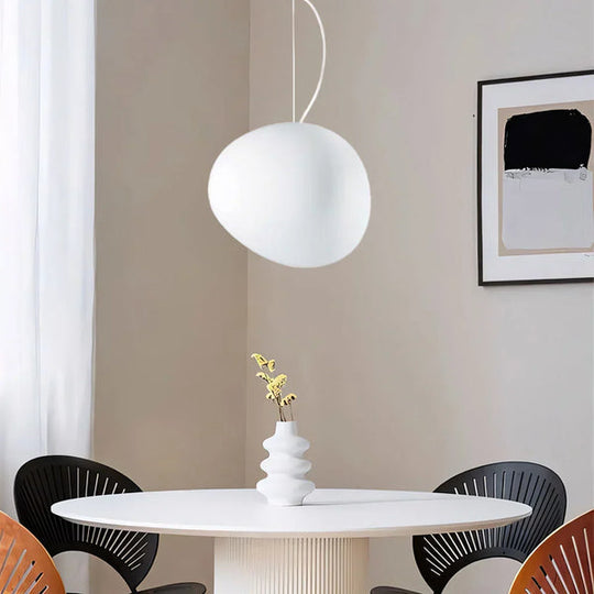 Witte Kiezelsteen Hanglamp