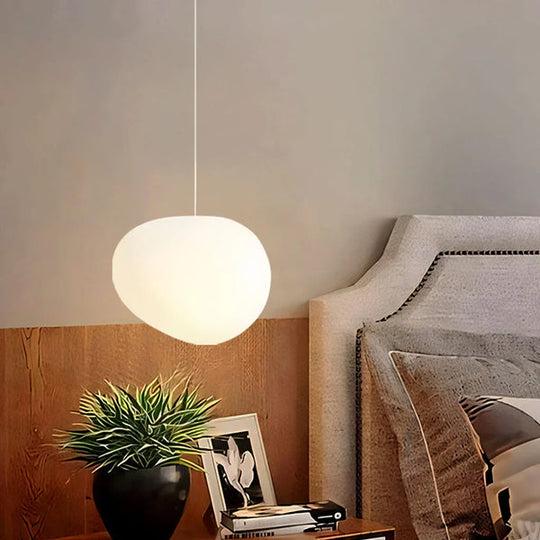 Witte Kiezelsteen Hanglamp