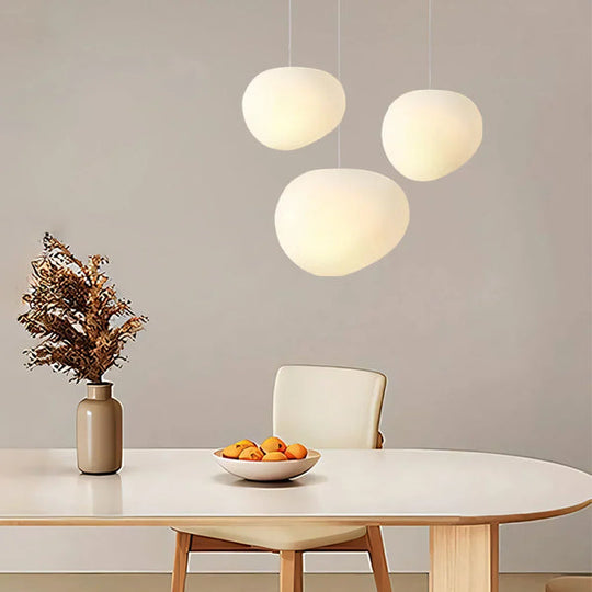 Witte Kiezelsteen Hanglamp