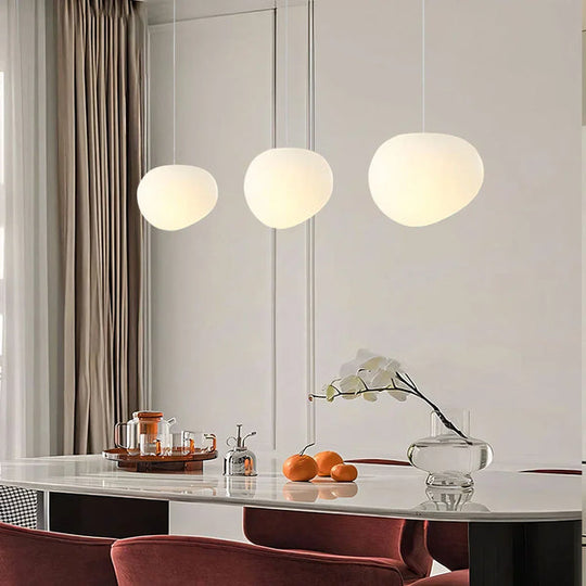 Witte Kiezelsteen Hanglamp
