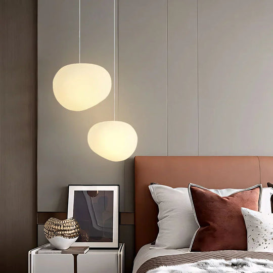 Witte Kiezelsteen Hanglamp