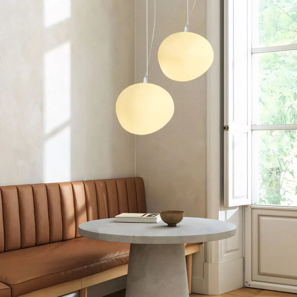 Witte Kiezelsteen Hanglamp