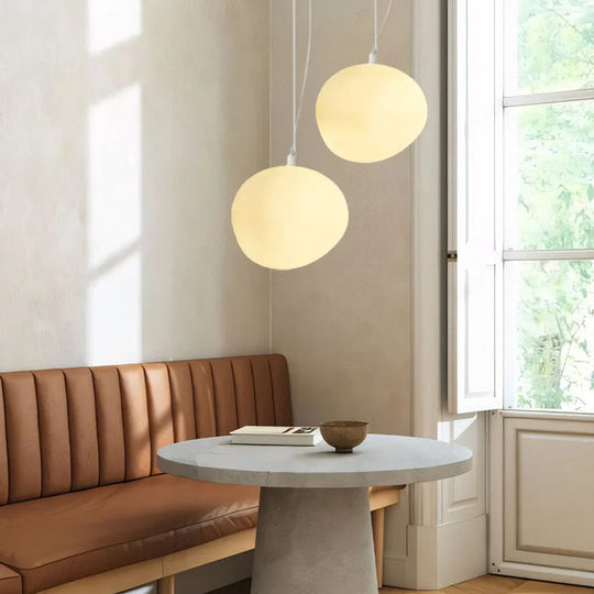 Witte Kiezelsteen Hanglamp