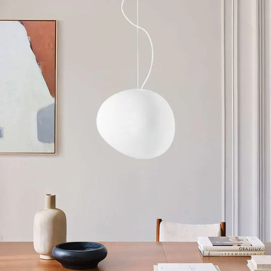 Witte Kiezelsteen Hanglamp