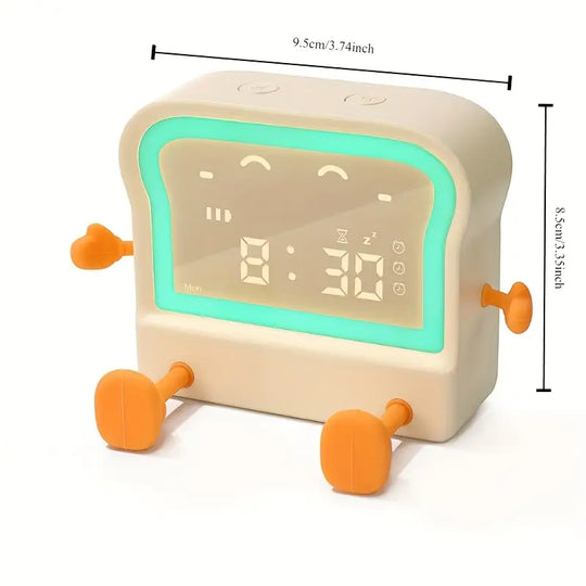Leuke Toast-vormige LED Alarmklok & Timer
