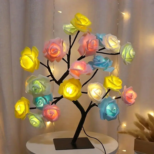 LED Rozenbloem Tafel Lamp
