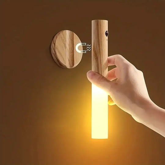Houten Beweging Sensor Nachtlamp