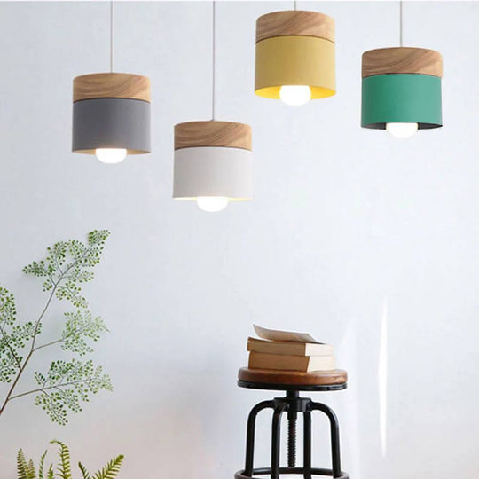 Houten hanglamp