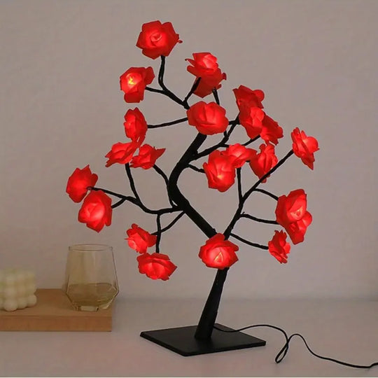 LED Rozenbloem Tafel Lamp