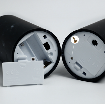 3er Set LED Marmor Kerzenlichter