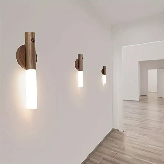 Houten Beweging Sensor Nachtlamp