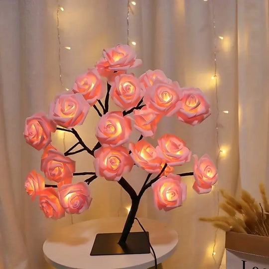 LED Rozenbloem Tafel Lamp