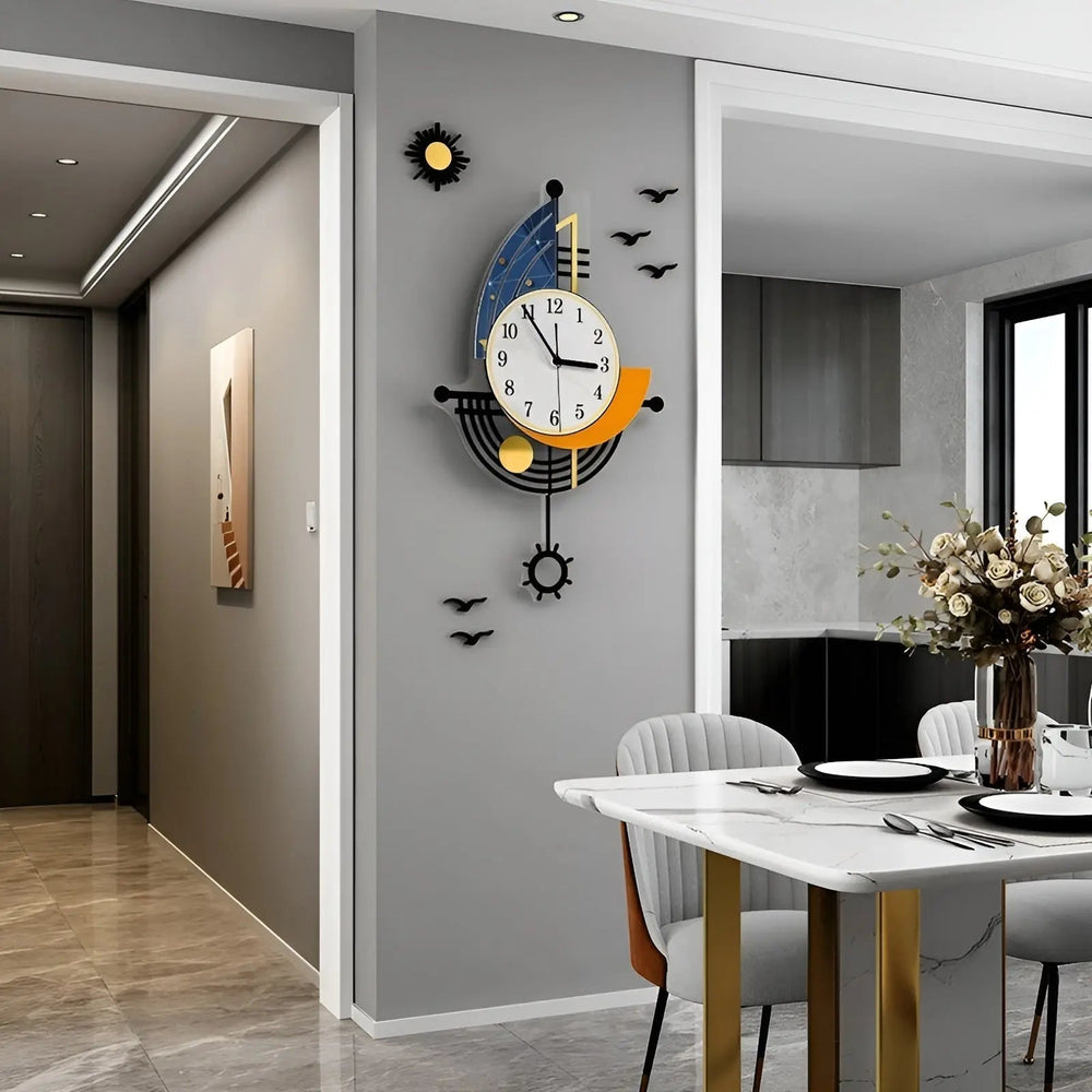 Wandklok - Nautisch ontwerp - Maritieme elegantie