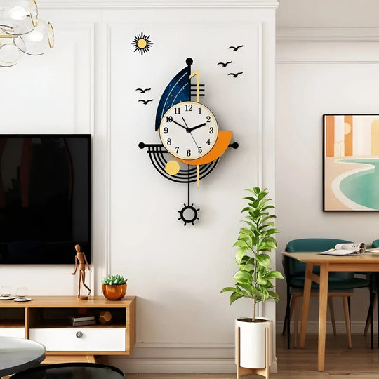 Wandklok - Nautisch ontwerp - Maritieme elegantie