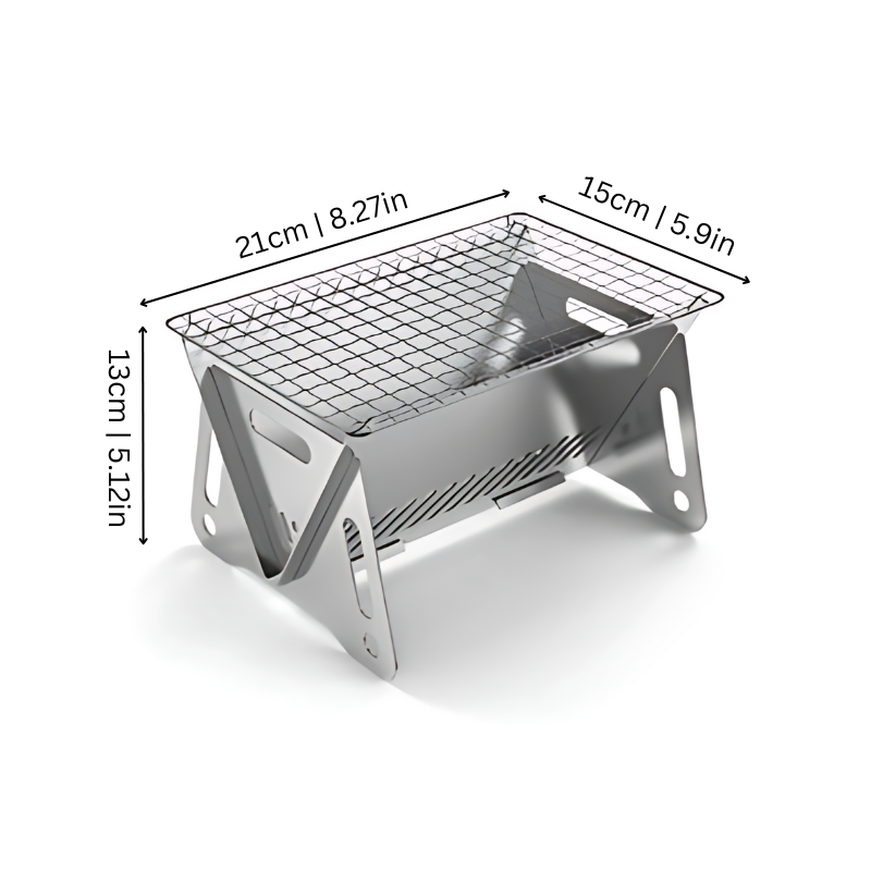 Kompakte draagbare BBQ-grill