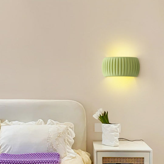 Moderne Art Deco Gerippte Wandleuchte