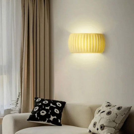 Moderne Art Deco Gerippte Wandleuchte