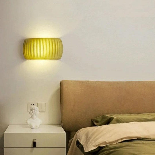 Moderne Art Deco Gerippte Wandleuchte