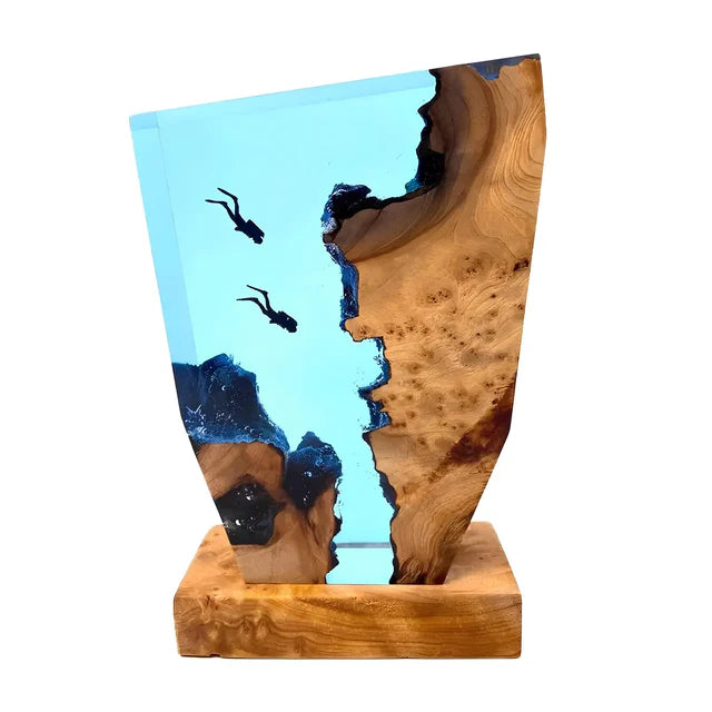Kunstzinnige Oceaan Tafellamp