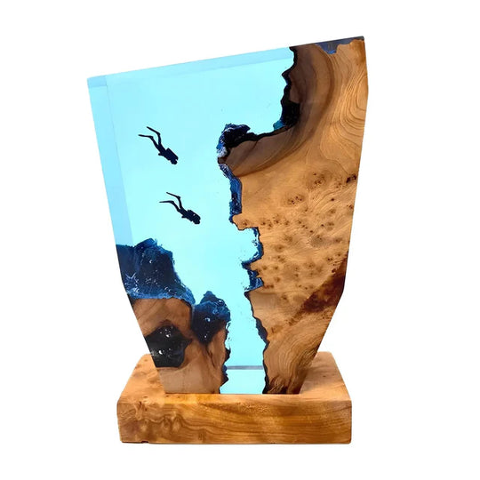 Kunstzinnige Oceaan Tafellamp