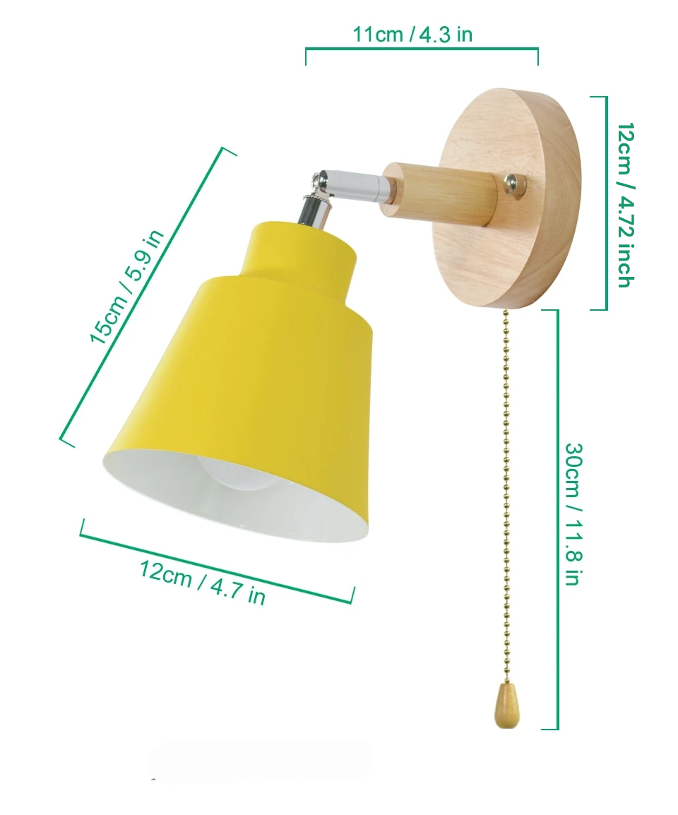 Wandlamp met trekschakelaar