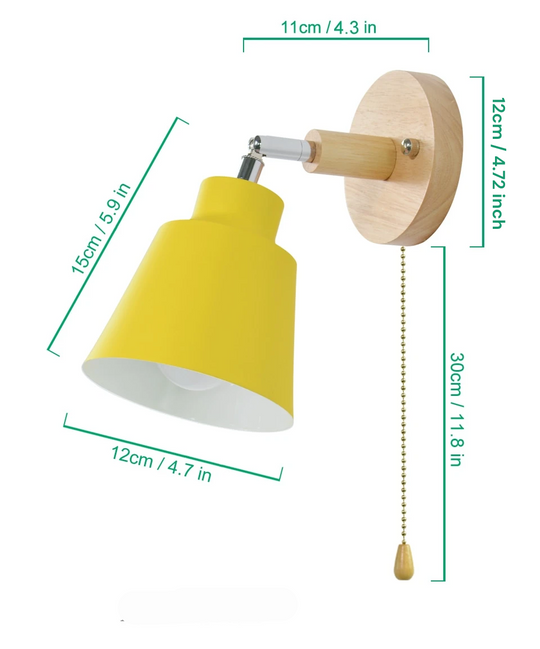 Wandlamp met trekschakelaar