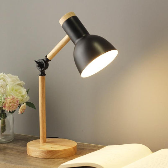 Scandinavische Houten Bureau Lamp