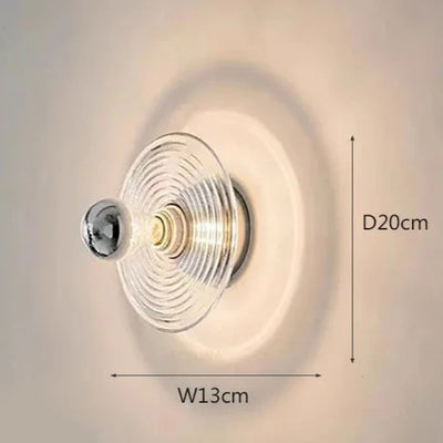 Vintage LED Glazen Wandlamp