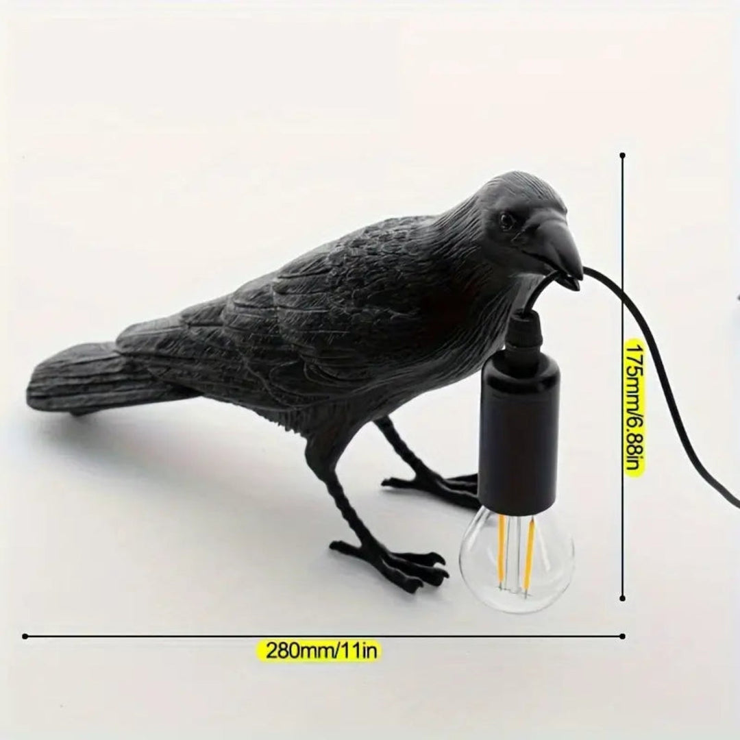 Moderne Weinlese Schwarz Vogel Lampe