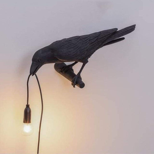 Moderne Weinlese Schwarz Vogel Lampe