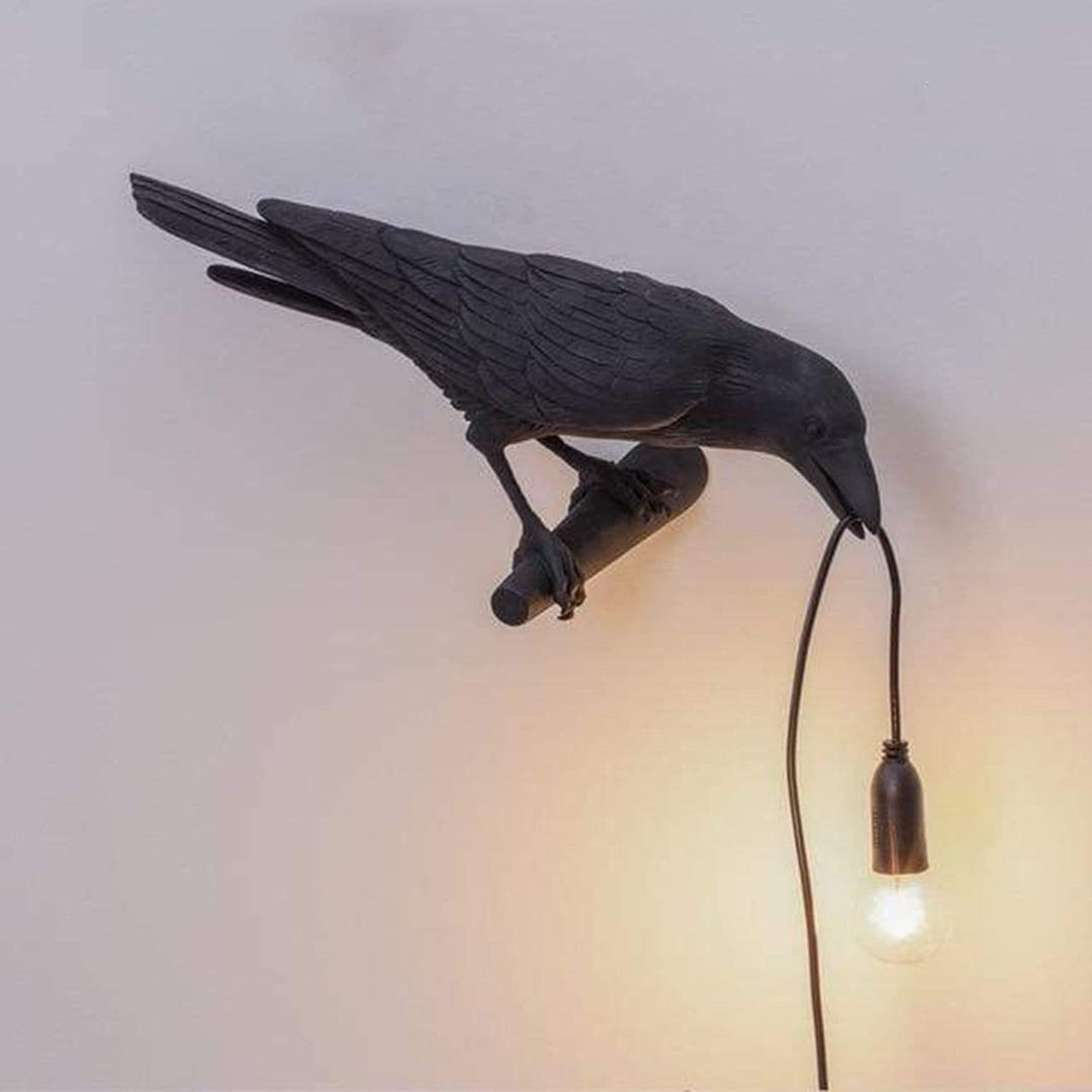 Moderne Weinlese Schwarz Vogel Lampe