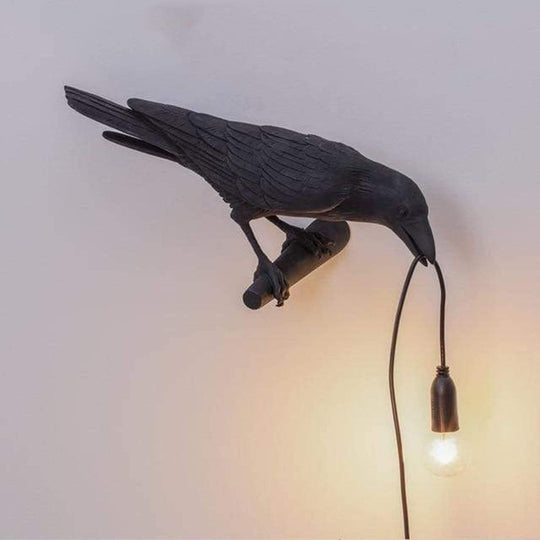 Moderne Weinlese Schwarz Vogel Lampe