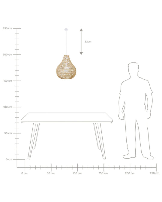 Hanglamp | Gevlochten Papier