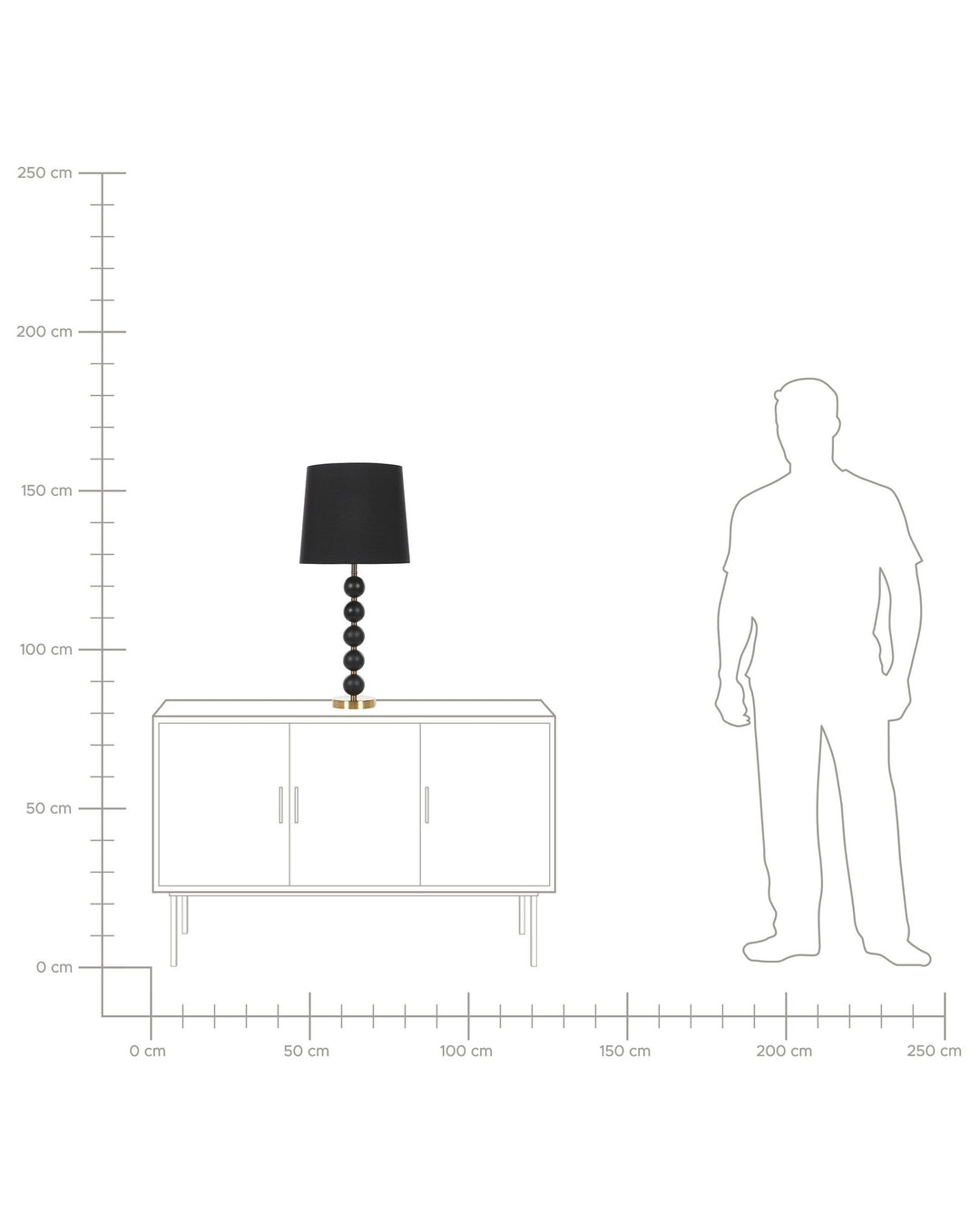 Tafellamp | Zwart-Goud Design