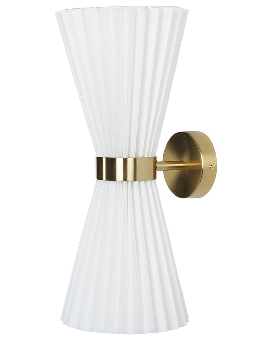Set van 2 Wandlampen | Katoen | Wit