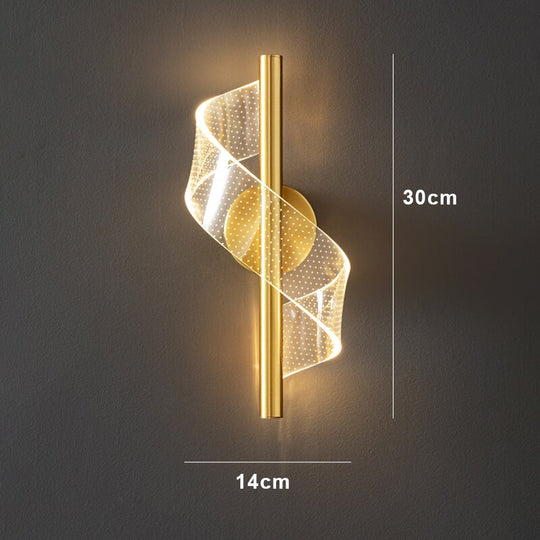 Luxe wandlamp met glazen kandelaars