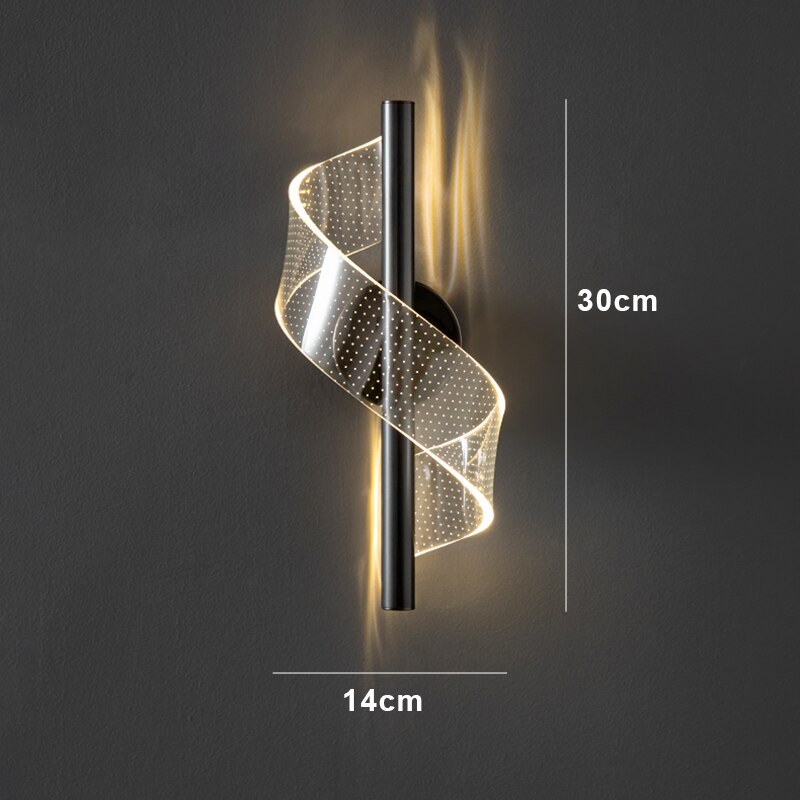 Luxe wandlamp met glazen kandelaars