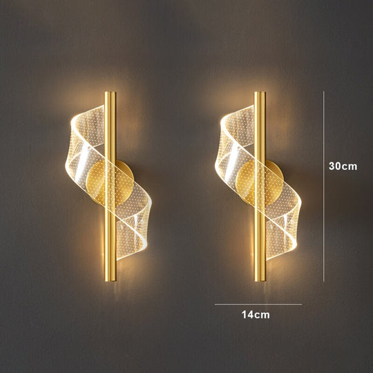 Luxe wandlamp met glazen kandelaars